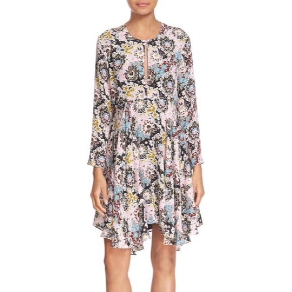 ALC print silk handkerchief dress - Picture 4 of 9